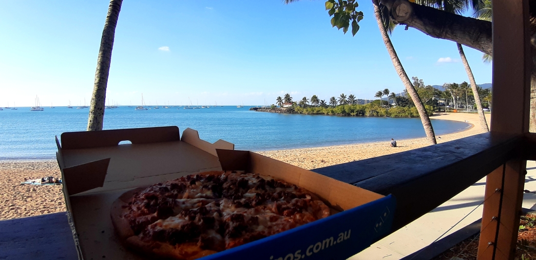 Pizza by the sea
